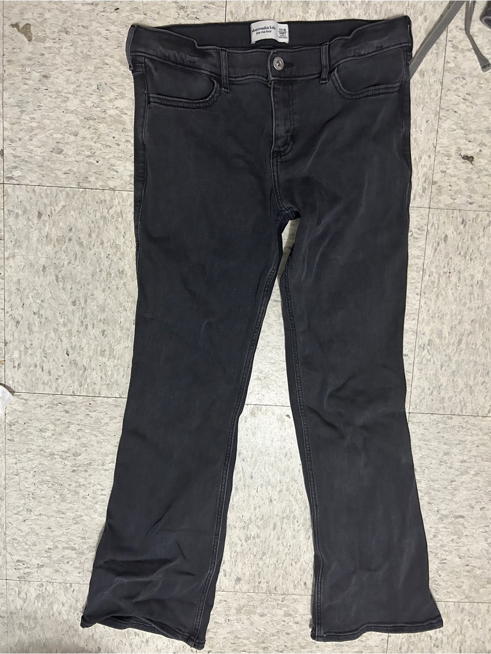 Abercrombie Kids Black Low-rise Bootcut Jeans
